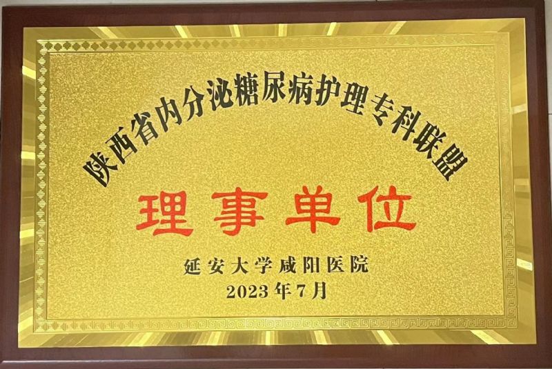 陜西省內(nèi)分泌糖尿病護(hù)理?？坡?lián)盟理事單位