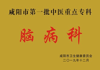 咸陽市第一批中醫(yī)重點?？颇X病科